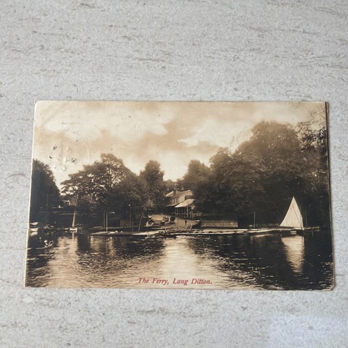 1908 postcard long ditton - postcard, the