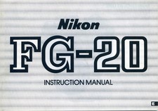 Nikon FG20 - Instruction