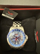 Vostok-Europe Men's 43mm N1 10ATM Automatic Watch Blue Dial 32 Jewels