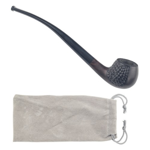 Ebony wood tobacco pipe long - tobacco,