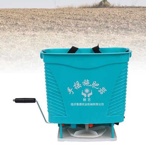 Hand crank fertilizer spreader - crank,