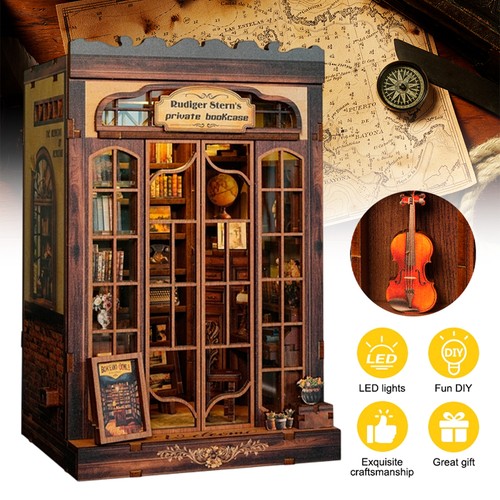 172pcs book nook kit - book,