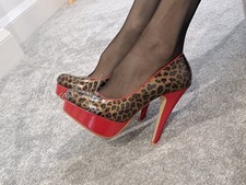 NEXT - Red & Leopard Print