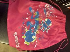 Pink Speedo Sea Squad Draw String Swimming /shoe Bag. House Clearance