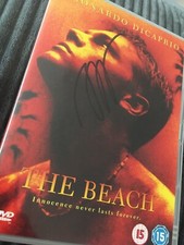 LEONARDO DI CAPRIO SIGNED THE BEACH DVD COVER SLEEVE 
