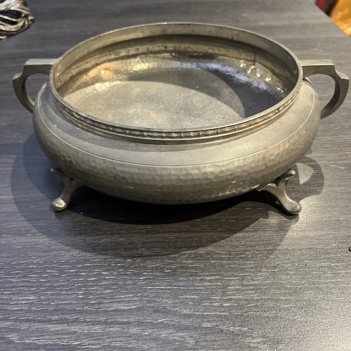 Craftsman round pewter bowl - craftsman,