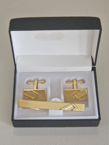 Vintage gold tone - cufflinks, &