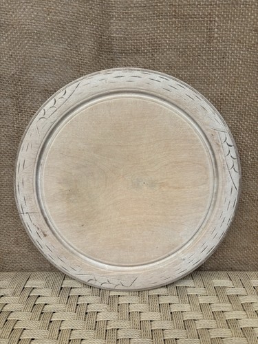 Antique carved bread board - antique,