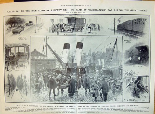 Old 1910 railway train france - old,
