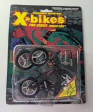 Vintage Compact Micro X-Bikes Pro Series BMX Finger Bikes Black Diecast New N