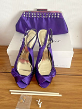 Women's Purple Shoes & Clutch