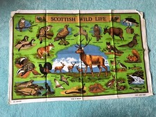 Glen Appin Scottish Wild Life Souvenir Tea Towel