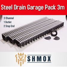 Drainage Channel Garage Pack 3 M Galvanized Grating & free accessory