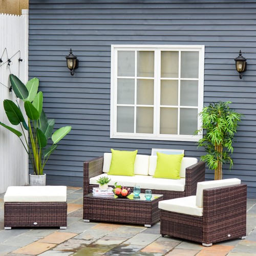 Rattan corner sofa set - rattan,