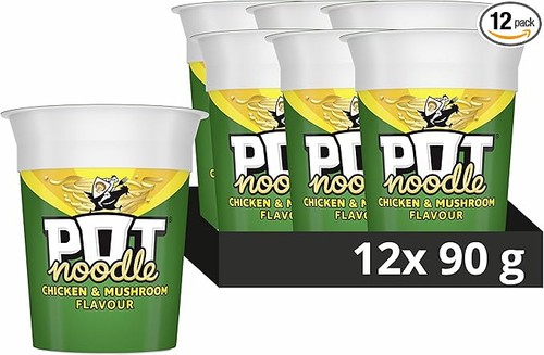 Pot noodle chicken mushroom - chicken, &