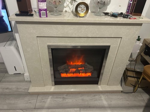 Electric decorative fire place - fire,