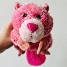 WEBKINZ GANZ Summer Beaver Pink Soft Plush Teddy Toy 8” Video Game Merchandise