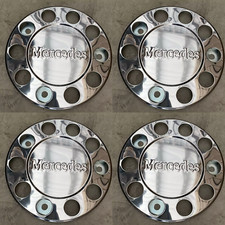 4Pcs Stainless Steel Wheel Trims Covers 22.5" for Mercedes Actros Atego Truck
