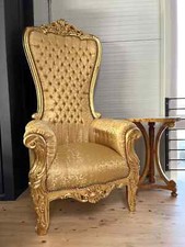 Huge Throne Gold Finish Huge
