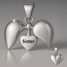 Sister Love Heart Pendant for