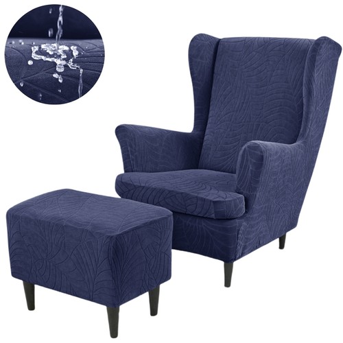 Jacquard wing chair - jacquard, covers