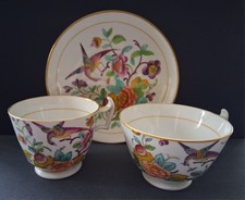 Antique New Hall trio of tea