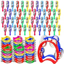 72 Pcs Mini Tambourines Bulk