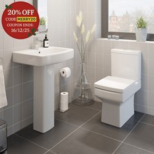 Close Coupled Toilet and Basin