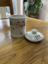 Vintage 1989 St Michael Country House Cotton Wool Jar Porcelain Japan