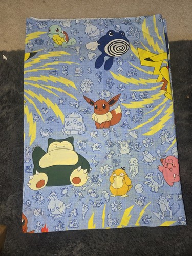 Vintage pokémon fabric 82x114 - pokémon,