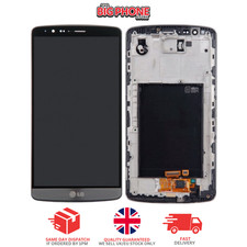 LG G3 Genuine LCD Screen With Front Frame Metallic Black Original D855 2014