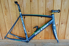 Raleigh Militis Carbon 700c Race Road Frame + Forks + Seatpost + Stem Size 56cm