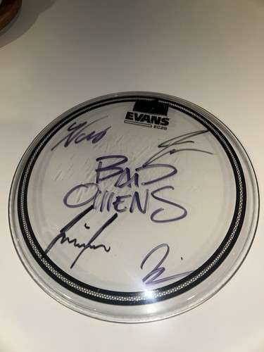 Bad omens signed drum head - bad,