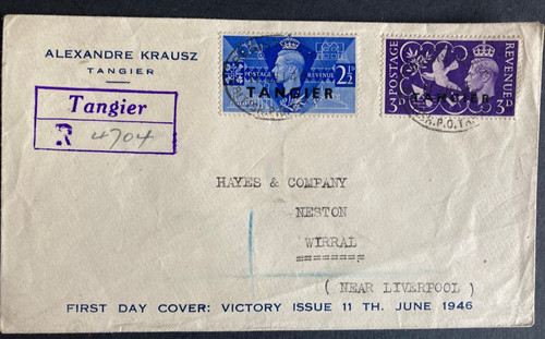Postal history tangier - postal,