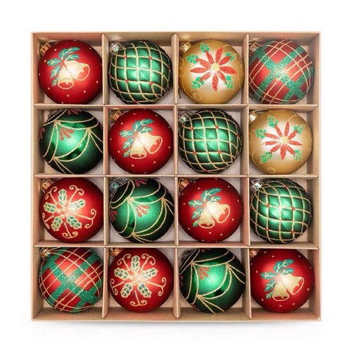 Xmas baubles pieces 6cm - xmas,