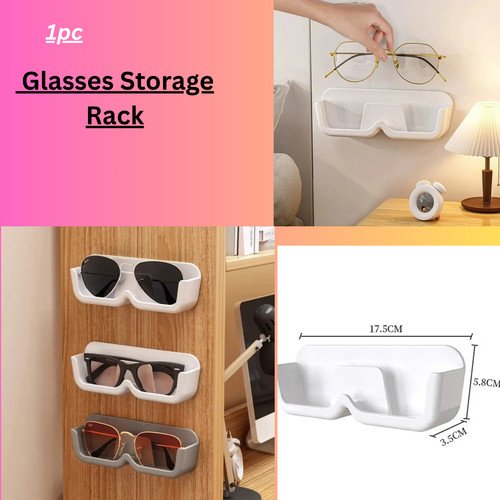 1pc glasses storage rack - rack, wall