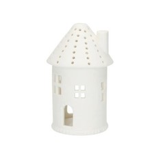 White Ceramic House Tea Light