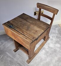 Antique Victorian Oak School