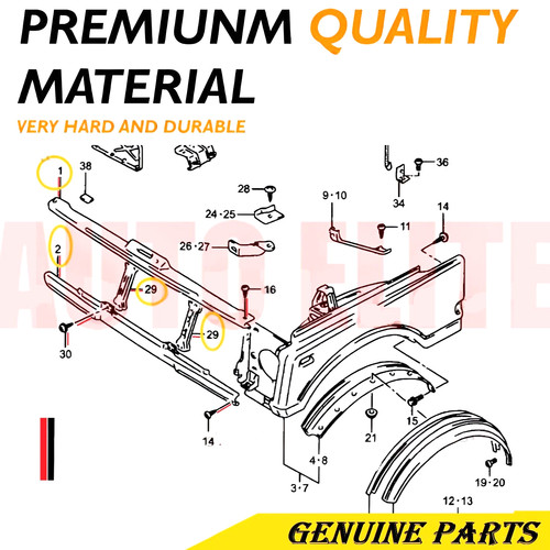 Suzuki samurai front panel - front,