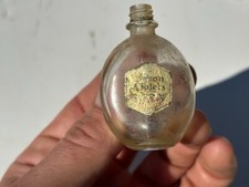 57185 Old Vintage Antique Glass Bottle Pot Jar Perfume Art Deco Devon Violets