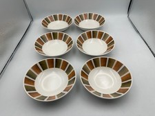 6X Vintage Lord Nelson Pottery Breakfast Bowls Made in England