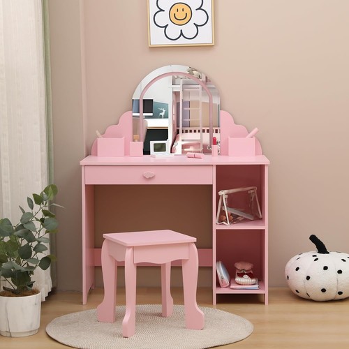 Kids vanity table stool - stool, set