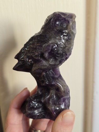 245g dream amethyst owl - amethyst,