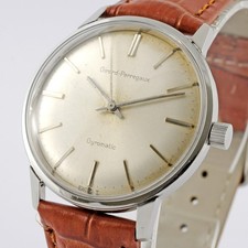 AUTHENTIC GIRARD PERREGAUX GYROMATIC 39J ST STEEL NICE VINTAGE DIAL GENTS WATCH