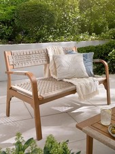 Valencia Wooden Bench Garden Patio Seat Outdoor Furniture Teak UK