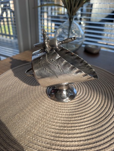 Vintage silver plated sugar - silver,
