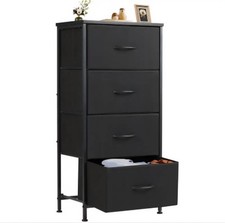 Black 4-Drawer Freestanding
