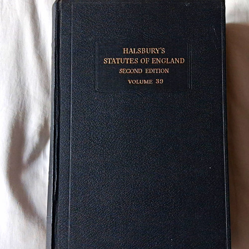 Halsbury statutes england - statutes, of