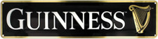 Guinness Metal Sign - Black