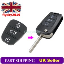 For Hyundai  i10 i20 i30 ix35 3 Button Car Key Case Fob Rubber Pad Insert Repair